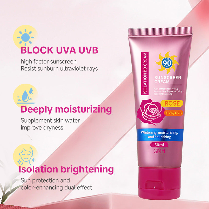 Crema BB protectora solar multiefecto con aroma a rosa