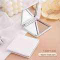 Miroir de poche double face pliable
